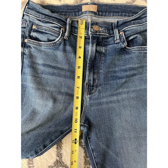 MOTHER Denim The Rascal Ankle Fray Opposites Attract Straight Slim Jeans Sz 28 - Picture 13 of 14
